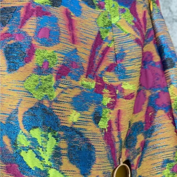 Cult Gaia “Celia” Jacquard Skirt – Bold Floral with ring accent detail size 2 - Picture 3 of 12